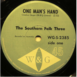 The Southern Folk Three One Man's Hand USED VINYL 7INCH 45 RPM