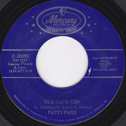 Patti Page Old Cape Cod USED VINYL 7INCH 45 RPM SINGLE