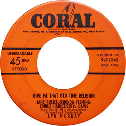 Jane Russell / Rhonda Fleming / Connie Haines / Beryl Davis Give Me That Old Time Religion / Jacob's Ladder USED VINYL 7INCH 45 RPM