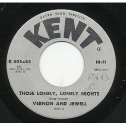 Vernon And Jewell Those Lonely, Lonely Nights USED VINYL 7INCH 45 RPM SINGLE