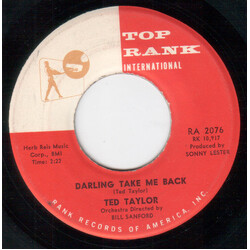 Ted Taylor Darling Take Me Back USED VINYL 7INCH 45 RPM