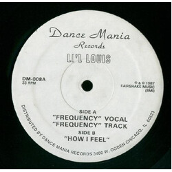 Lil' Louis Frequency / How I Feel USED VINYL 12INCH 33 S RPM REISSUE