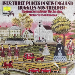 Charles Ives / Carl Ruggles / Boston Symphony Orchestra / Michael Tilson Thomas Three Places In New England / Sun-Treader Vinyl LP USED