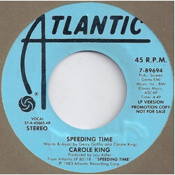 Carole King Speeding Time USED VINYL 7INCH SINGLE 45 RPM PROMO