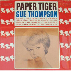 Sue Thompson Paper Tiger Vinyl LP USED