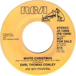 Earl Thomas Conley White Christmas USED VINYL 7INCH 45 RPM PROMO