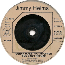 Jimmy Helms Gonna Make You An Offer You Can't Refuse USED VINYL 7INCH SINGLE 45 RPM