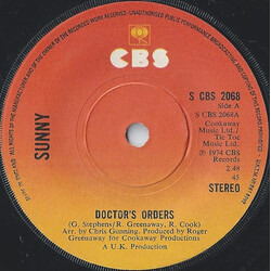Sunny Leslie Doctor's Orders USED VINYL 7INCH SINGLE 45 RPM