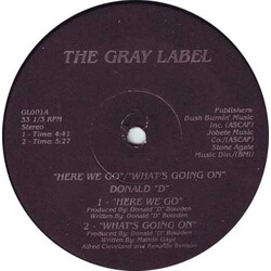 Donald Dee Bowden Here We Go / What's Going On Vinyl 12" USED