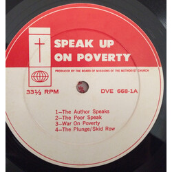 Unknown Artist Speak Up On Poverty Vinyl LP USED