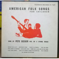 Pete Seeger American Folk Songs For Children Vinyl LP USED
