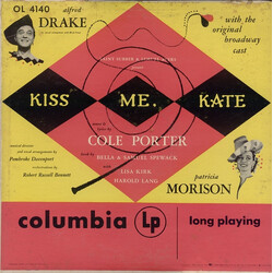 Cole Porter / Saint Subber / Lemuel Ayers / Alfred Drake / Patricia Morison Kiss Me, Kate Vinyl LP USED