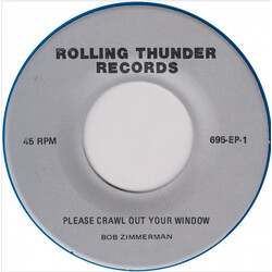 Robert Zimmerman Please Crawl Out Your Window USED VINYL 7INCH 45 RPM EP