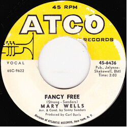 Mary Wells Fancy Free USED VINYL 7INCH 45 RPM SINGLE