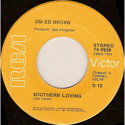 Jim Ed Brown Southern Loving USED VINYL 7INCH 45 RPM