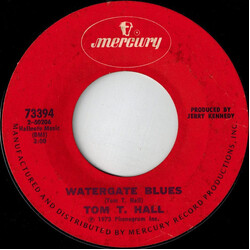 Tom T. Hall Watergate Blues USED VINYL 7INCH 45 RPM STYRENE