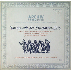 Collegium Terpsichore / Fritz Neumeyer / Michael Praetorius / Erasmus Widmann / Johann Hermann Schein Tanzmusik Der Praetorius-Zeit Vinyl LP USED