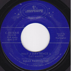 Dinah Washington What A Diff'rence A Day Makes / Come On Home USED VINYL 7INCH SINGLE REISSUE