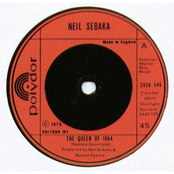 Neil Sedaka The Queen Of 1964 USED VINYL 7INCH 45 RPM SINGLE