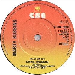 Marty Robbins Devil Woman USED VINYL 7INCH 45 RPM SINGLE REISSUE STEREO