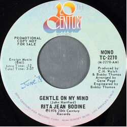 Rita Jean Bodine Gentle On My Mind USED VINYL 7INCH 45 RPM PROMO STEREO MONO