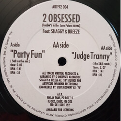2 Obsessed / Shaggy & Breeze Party Fun USED VINYL 12INCH 33 S RPM