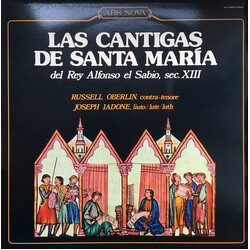 Russell Oberlin / Joseph Iadone Las Cantigas de Santa Maria del Rey Alfonso el Sabio, Sec. XIII Vinyl LP USED