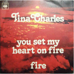 Tina Charles You Set My Heart On Fire / Fire USED VINYL 7INCH 45 RPM