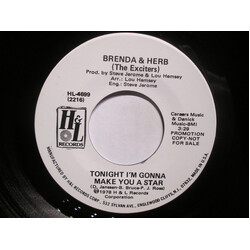 Brenda & Herb Tonight I'm Gonna Make You A Star USED VINYL 7INCH 45 RPM PROMO