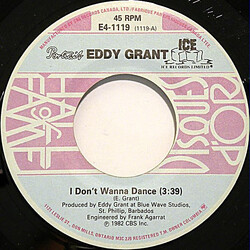 Eddy Grant I Don't Wanna Dance / Electric Avenue USED VINYL 7INCH 45 RPM