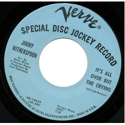 Jimmy Witherspoon It's All Over But The Crying / My Blue Tears USED VINYL 7INCH 45 RPM SINGLE PROMO