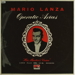Mario Lanza Operatic Arias Vinyl LP USED