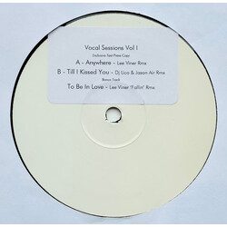 Various Vocal Sessions Vol 1 USED VINYL 12INCH TEST PRESSING WHITE LABEL