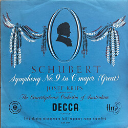 Franz Schubert / Josef Krips / Concertgebouworkest Symphony No. 9 in C major (Great) Vinyl LP USED