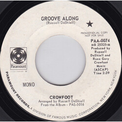 Crowfoot Groove Along USED VINYL 7INCH 45 RPM PROMO STYRENE MONO