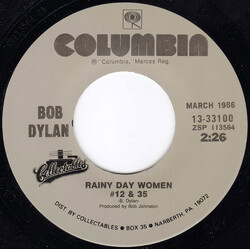 Bob Dylan Rainy Day Women #12 & 35 / Like A Rolling Stone USED VINYL 7INCH 45 RPM REISSUE