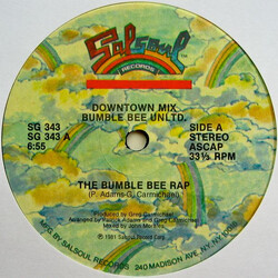 Bumblebee Unlimited The Bumble Bee Rap USED VINYL 12INCH 33 S RPM SINGLE STEREO