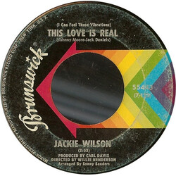 Jackie Wilson (I Can Feel Those Vibrations) This Love Is Real / Love Uprising USED VINYL 7INCH 45 RPM