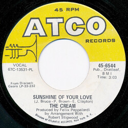 Cream (2) Sunshine Of Your Love USED VINYL 7INCH 45 RPM SINGLE MONO