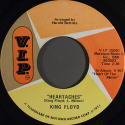 King Floyd Heartaches USED VINYL 7INCH 45 RPM SINGLE