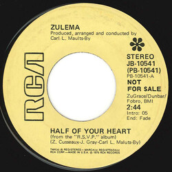 Zulema Half Of Your Heart USED VINYL 7INCH 45 RPM PROMO
