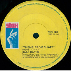 Isaac Hayes Theme From Shaft USED VINYL 7INCH 45 RPM SINGLE