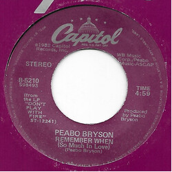 Peabo Bryson Don't Play With Fire USED VINYL 7INCH 45 RPM
