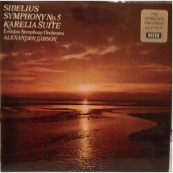 Jean Sibelius / The London Symphony Orchestra / Alexander Gibson Symphony No. 5 In E Flat Major, Op.82 / Karelia Suite, Op.11 Vinyl LP USED