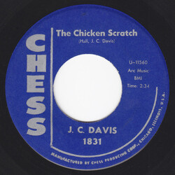 J.C. Davis The Chicken Scratch / Shake With Me USED VINYL 7INCH 45 RPM SINGLE
