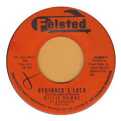 Billie Dawne Beginner's Luck / I Will Wait USED VINYL 7INCH 45 RPM SINGLE