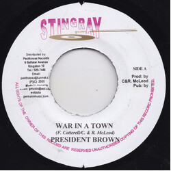Prezident Brown / Sylvia Tella War In A Town / Plastic Smile USED VINYL 7INCH 45 RPM