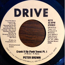 Peter Brown (2) Crank It Up (Funk Town) Pt. 1 USED VINYL 7INCH 45 RPM PROMO