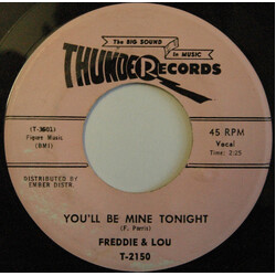 Freddie & Lou You'll Be Mine Tonight USED VINYL 7INCH 45 RPM SINGLE