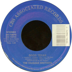 The Vaughan Brothers Good Texan USED VINYL 7INCH 45 RPM SINGLE STYRENE